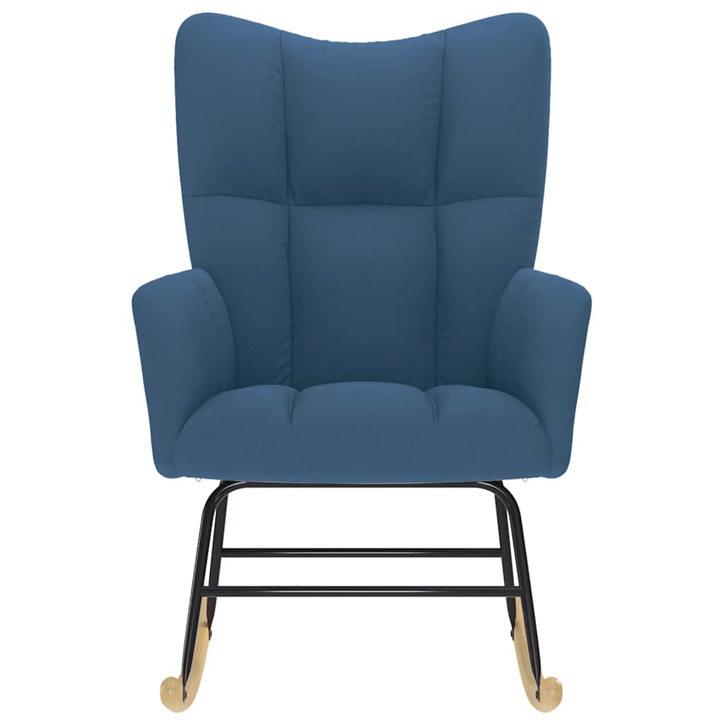 Thumbnail - vidaXL Schaukelstuhl Blau Stoff