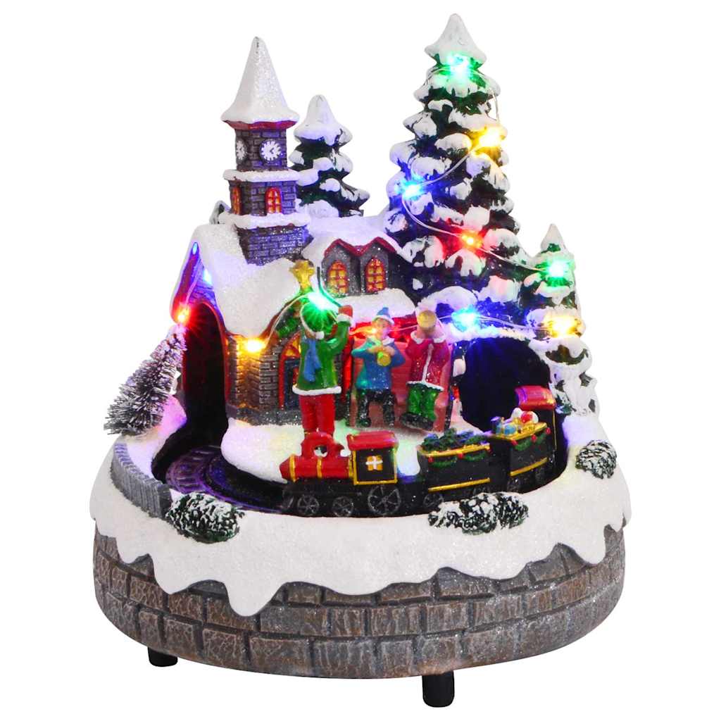 vidaXL Weihnachtlicher Tischdekoration Mehrfarbig 16 x 16 x 19 cm Harz