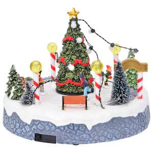 Dekorace vánoční vesnice Vícebarevný 22 x 21,5 x 17 cm Plast - obrázek 5