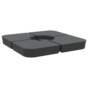 vidaXL 4-osaline p&auml;ikesevarju aluse komplekt Cross Stand