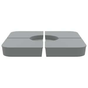 Sada 4 kusů závaží pro slunečníky s křížovým stojanem 100 kg PP - obrázek 3