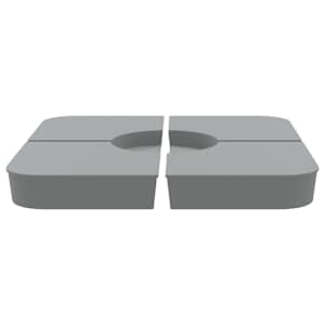 Sada 4 kusů závaží pro slunečníky s křížovým stojanem 100 kg PP - obrázek 4