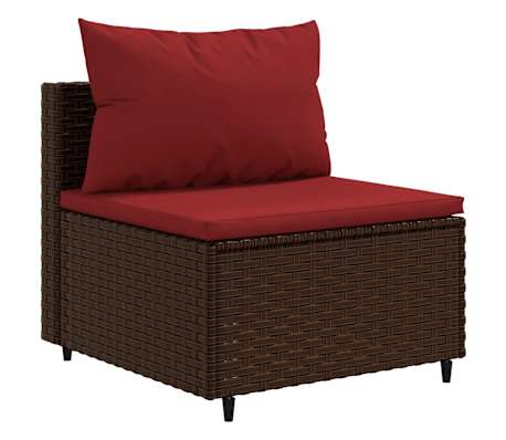 vidaXL Patio Lounge Set Brown
