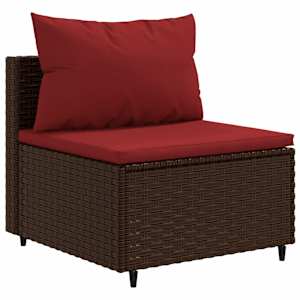 vidaXL Patio Lounge Set Brown