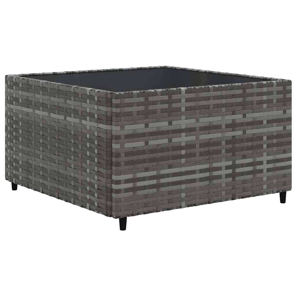 vidaXL 8-delige Loungeset met kussens poly rattan grijs afbeelding