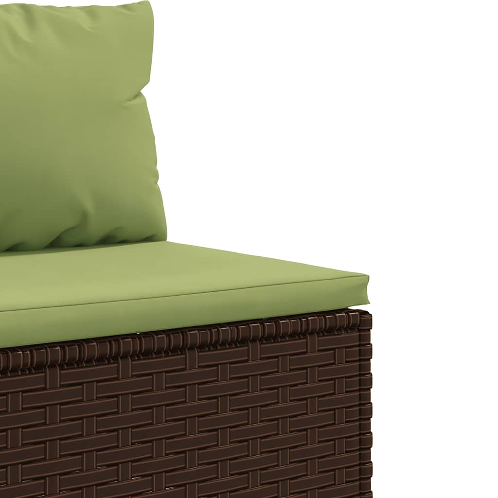 Patio Sofa Set with Cushions Lounge Setting Outdoor Furniture Poly Rattan vidaXL - Picture 56 of 92