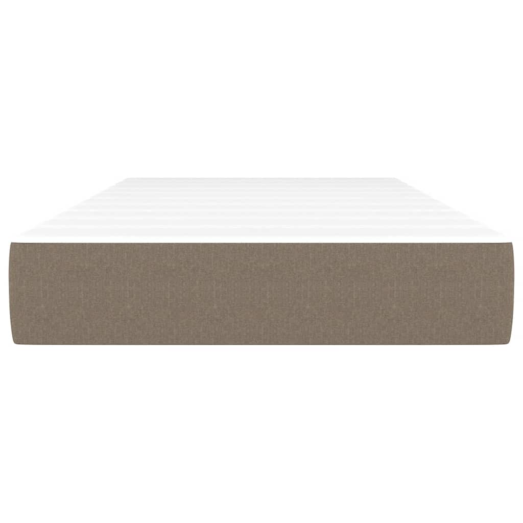 vidaXL Pocketveringmatras voor kinderen 80x160 cm stof taupe afbeelding