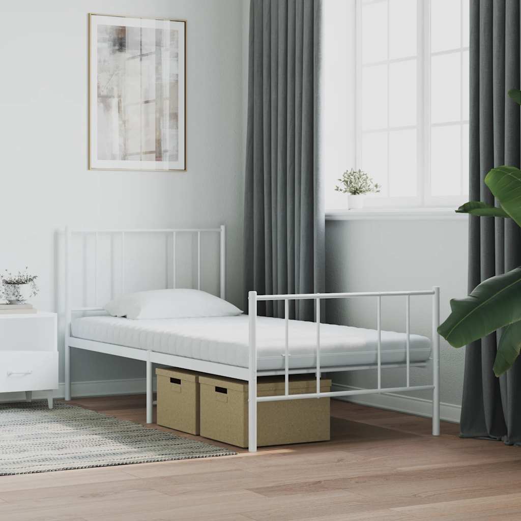 vidaXL Saltea din spumă de copii, alb 80x160 cm 7 zone duritate 20 ILD