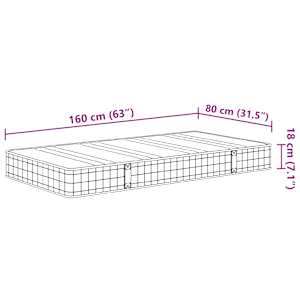 Matrace s bonellovými pružinami pro děti medium 80 x 160 cm - obrázek 9