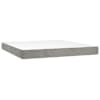 vidaXL vedrumadrats, keskmine, helehall, 160x220x20 , samet