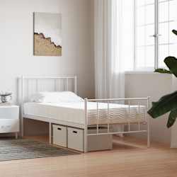 vidaXL Penov&yacute; matrac biely 90x210 cm tvrdosť H2 H3