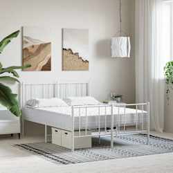 vidaXL Matelas en mousse blanc 120x210 cm duret&eacute; H2 H3