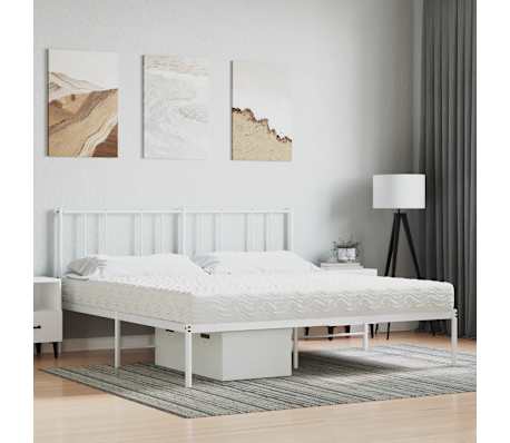 vidaXL Matelas en mousse blanc 160x220 cm duret&eacute; H2 H3