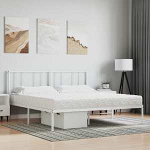 vidaXL Matelas en mousse blanc 160x220 cm duret&eacute; H2 H3