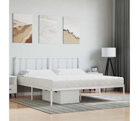 vidaXL Skummadrass vit 200x220 cm h&aring;rdhet H2 H3