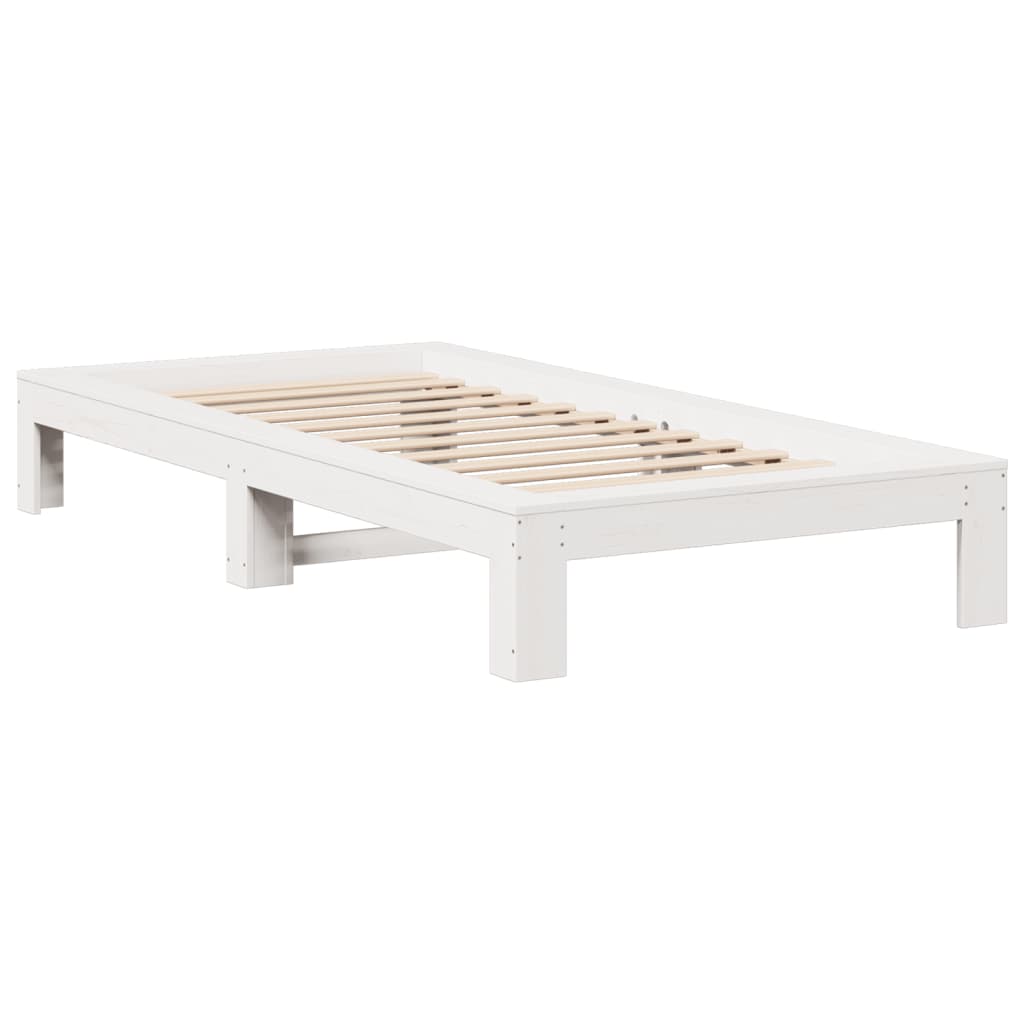 vidaXL Bedframe zonder matras massief grenenhout wit 90x190 cm, foto 2