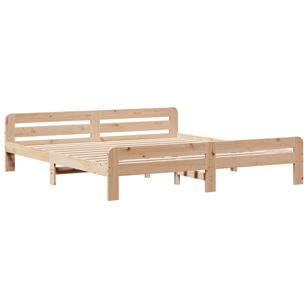 vidaXL Bedframe zonder matras massief grenenhout 200x200 cm afbeelding