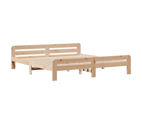 vidaXL Cadru de pat fără saltea, 180x200 cm, lemn masiv pin
