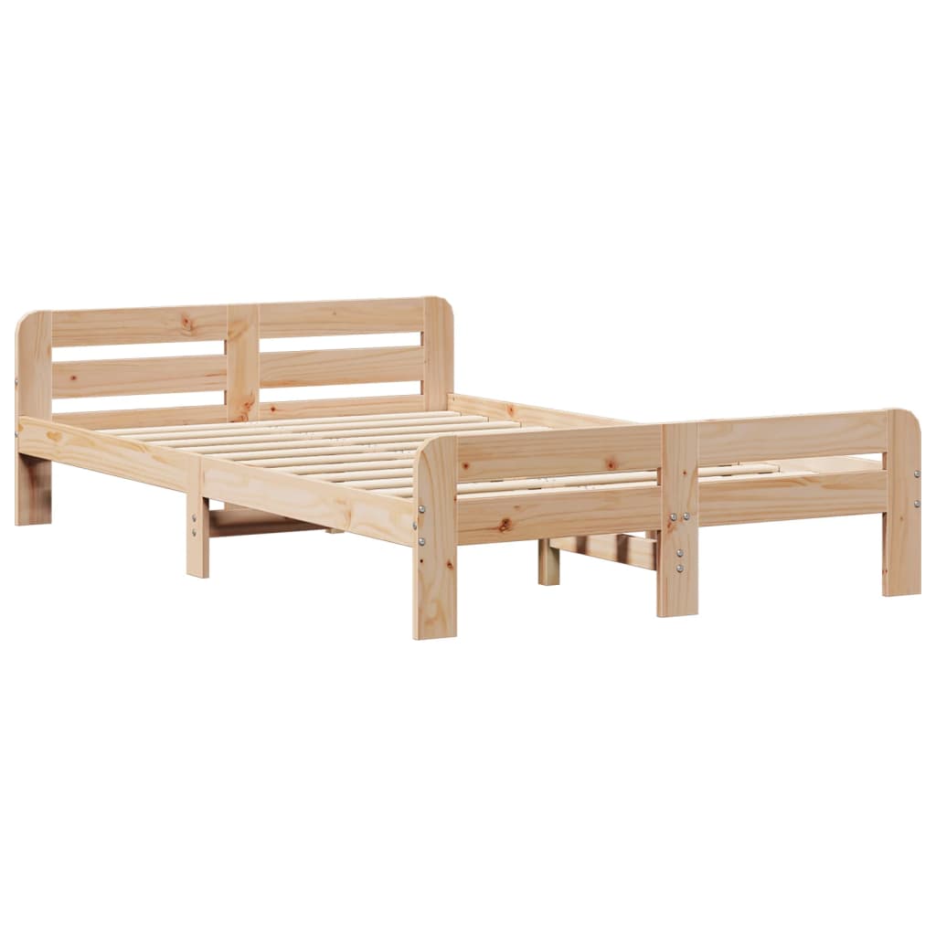 vidaXL Bedframe zonder matras massief grenenhout 120x190 cm afbeelding