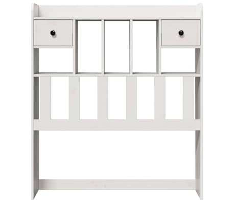 vidaXL Uzglavlje sa spremi&scaron;tem bijeli 100 cm od masive borovine