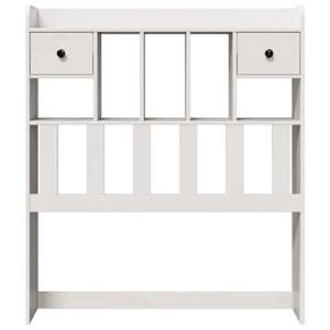 vidaXL Uzglavlje sa spremi&scaron;tem bijeli 100 cm od masive borovine