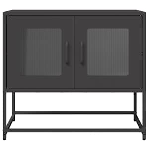 TV skříňka černá 68x39x60,5 cm Ocel válcovaná za studena - obrázek 6