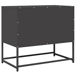 TV skříňka černá 68x39x60,5 cm Ocel válcovaná za studena - obrázek 8