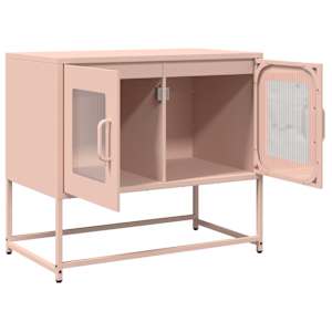 TV skříňka růžová 68x39x60,5 cm Ocel válcovaná za studena - obrázek 5