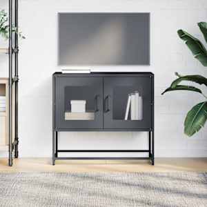 TV skříňka antracit 68x39x60,5 cm Ocel válcovaná za studena - obrázek 4