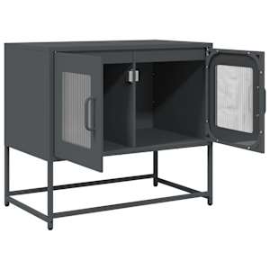 TV skříňka antracit 68x39x60,5 cm Ocel válcovaná za studena - obrázek 5