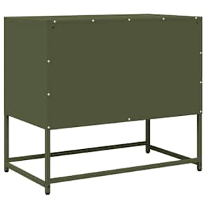 TV skříňka olivově zelená 68x39x60,5 cm ocel - obrázek 8