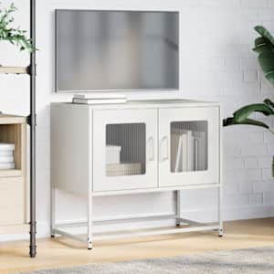 TV skříňka bílá 68x39x60,5 cm ocel válcovaná za studena - obrázek 3