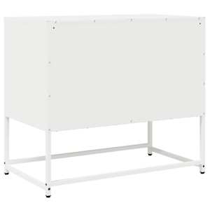 TV skříňka bílá 68x39x60,5 cm ocel válcovaná za studena - obrázek 8