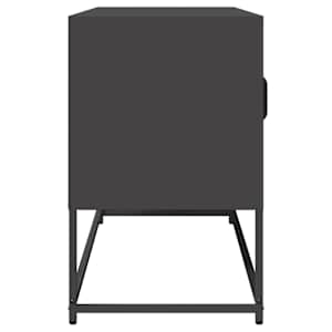 TV skříňka černá 100,5x39x60,5 cm ocel válcovaná za studena - obrázek 6
