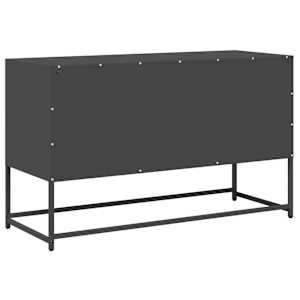 TV skříňka černá 100,5x39x60,5 cm ocel válcovaná za studena - obrázek 8
