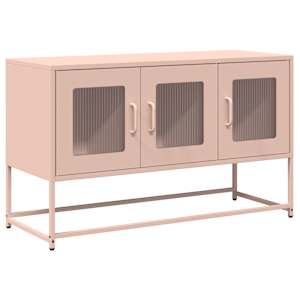 TV skříňka růžová 100,5x39x60,5 cm ocel válcovaná za studena - obrázek 2
