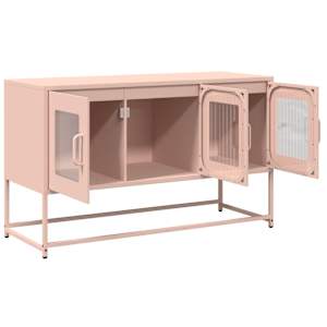 TV skříňka růžová 100,5x39x60,5 cm ocel válcovaná za studena - obrázek 7