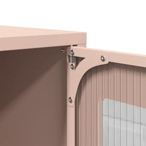 TV skříňka růžová 100,5x39x60,5 cm ocel válcovaná za studena - obrázek 11
