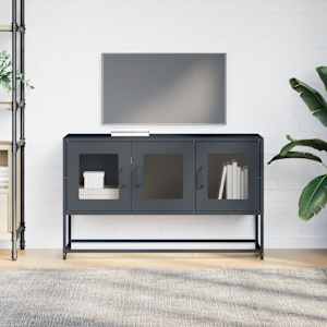 TV skříňka antracitová 100,5x39x60,5 cm ocel - obrázek 4