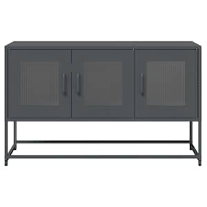 TV skříňka antracitová 100,5x39x60,5 cm ocel - obrázek 5