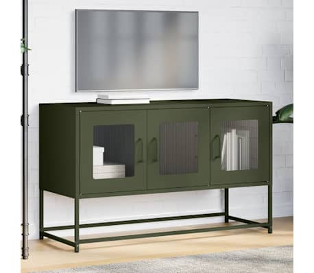 vidaXL TV Cabinet Olive Green 100.5x39x60.5 cm Cold-rolled Steel
