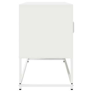 TV skříňka bílá 100,5x39x60,5 cm ocel válcovaná za studena - obrázek 6