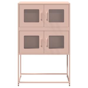 Skříň highboard růžová 68x39x107 cm ocel - obrázek 5