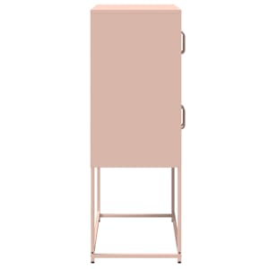 Skříň highboard růžová 68x39x107 cm ocel - obrázek 7