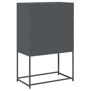 Skříň highboard antracitová 68x39x107 cm ocel - obrázek 8