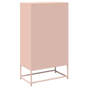 Skříň highboard růžová 68x39x123 cm ocel - obrázek 8