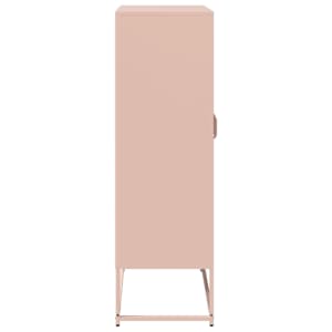 Skříň highboard růžová 68x39x123 cm ocel - obrázek 7