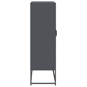 Skříň highboard antracitová 68x39x123 cm ocel - obrázek 7
