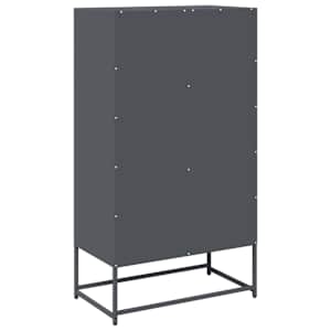 Skříň highboard antracitová 68x39x123 cm ocel - obrázek 8