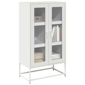 Skříň highboard bílá 68x39x123 cm ocel - obrázek 1